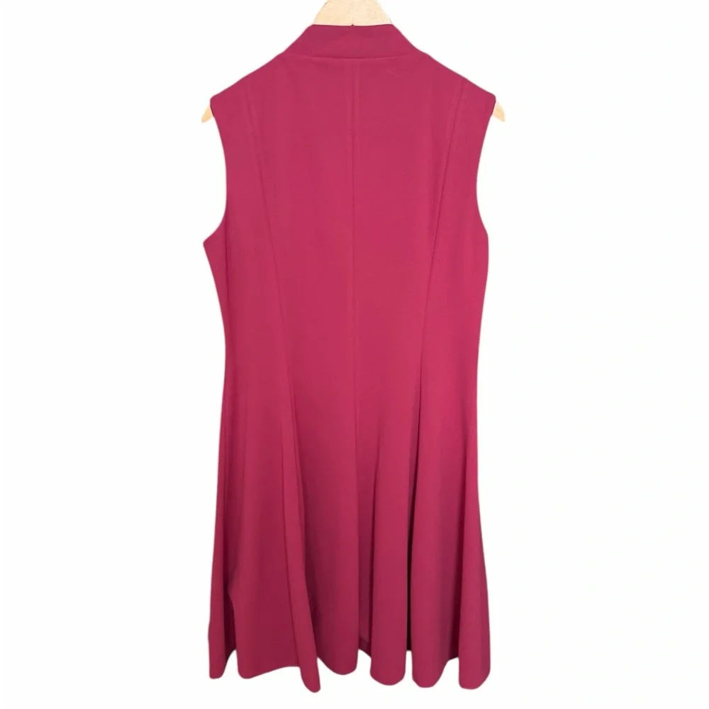Calvin Klein pink v neck dress size 14 stretch work career office occasion event